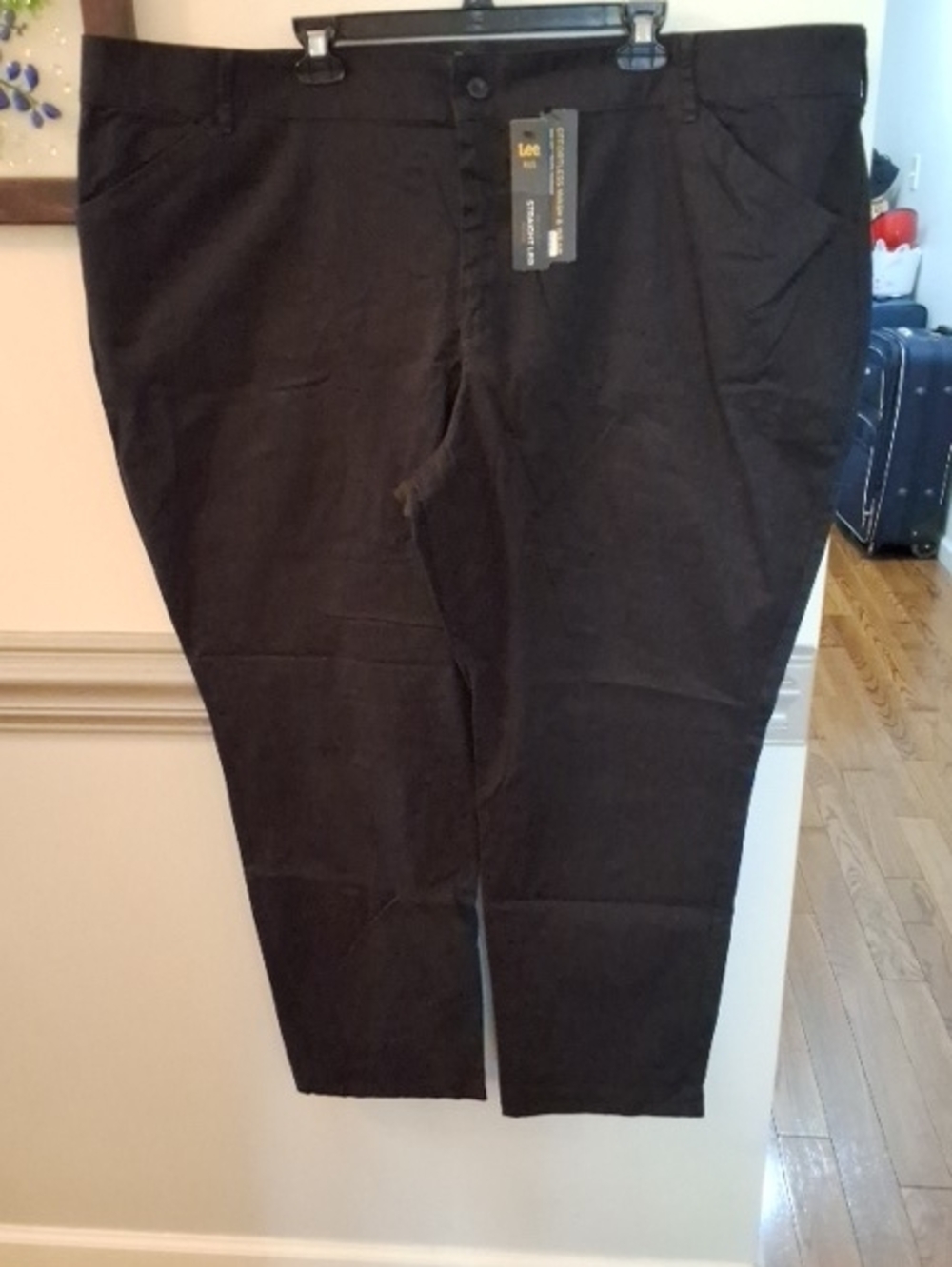 Lee Black Straight Leg Trousers